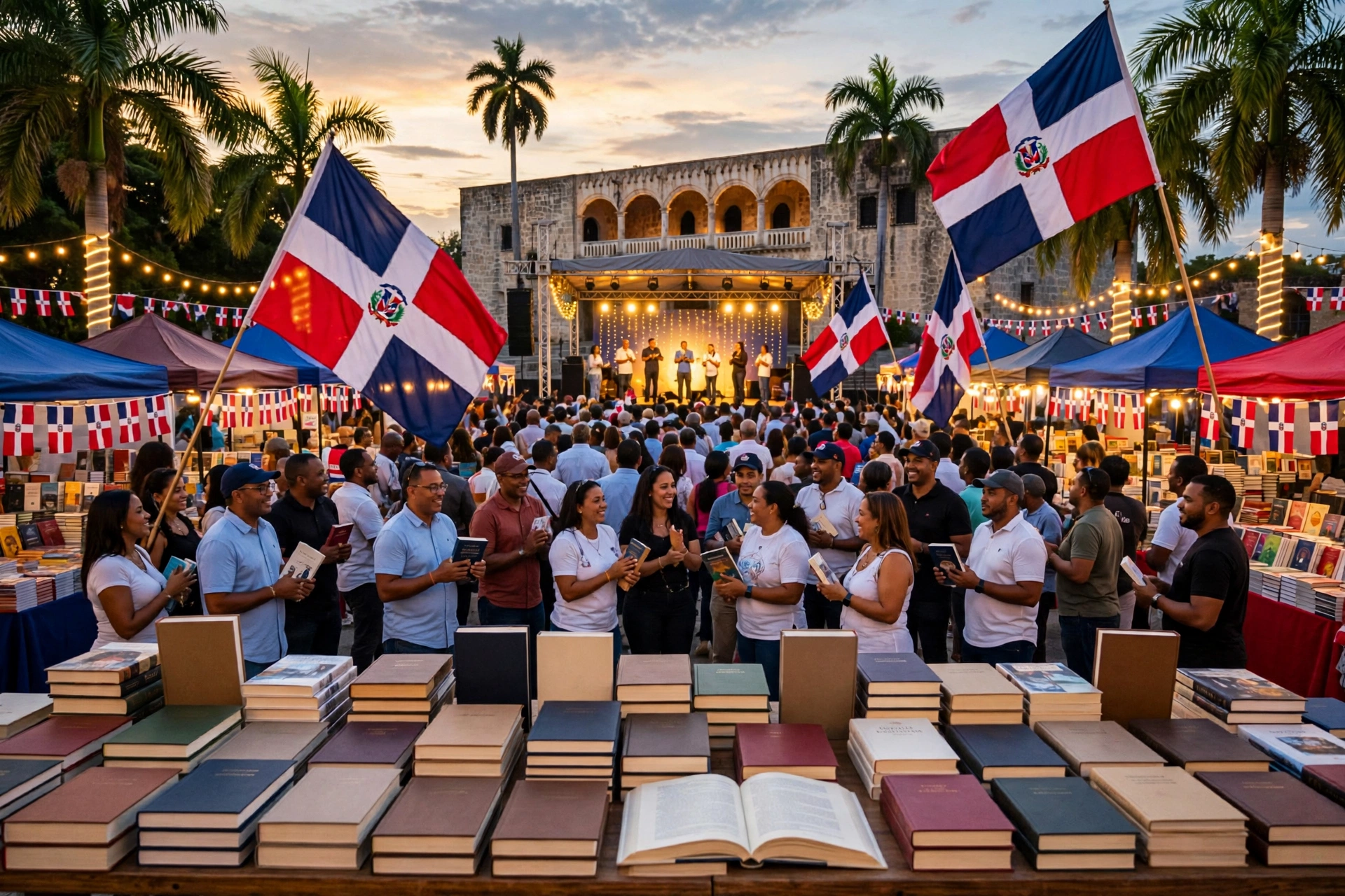 Ambiente de un evento cultural en República Dominicana