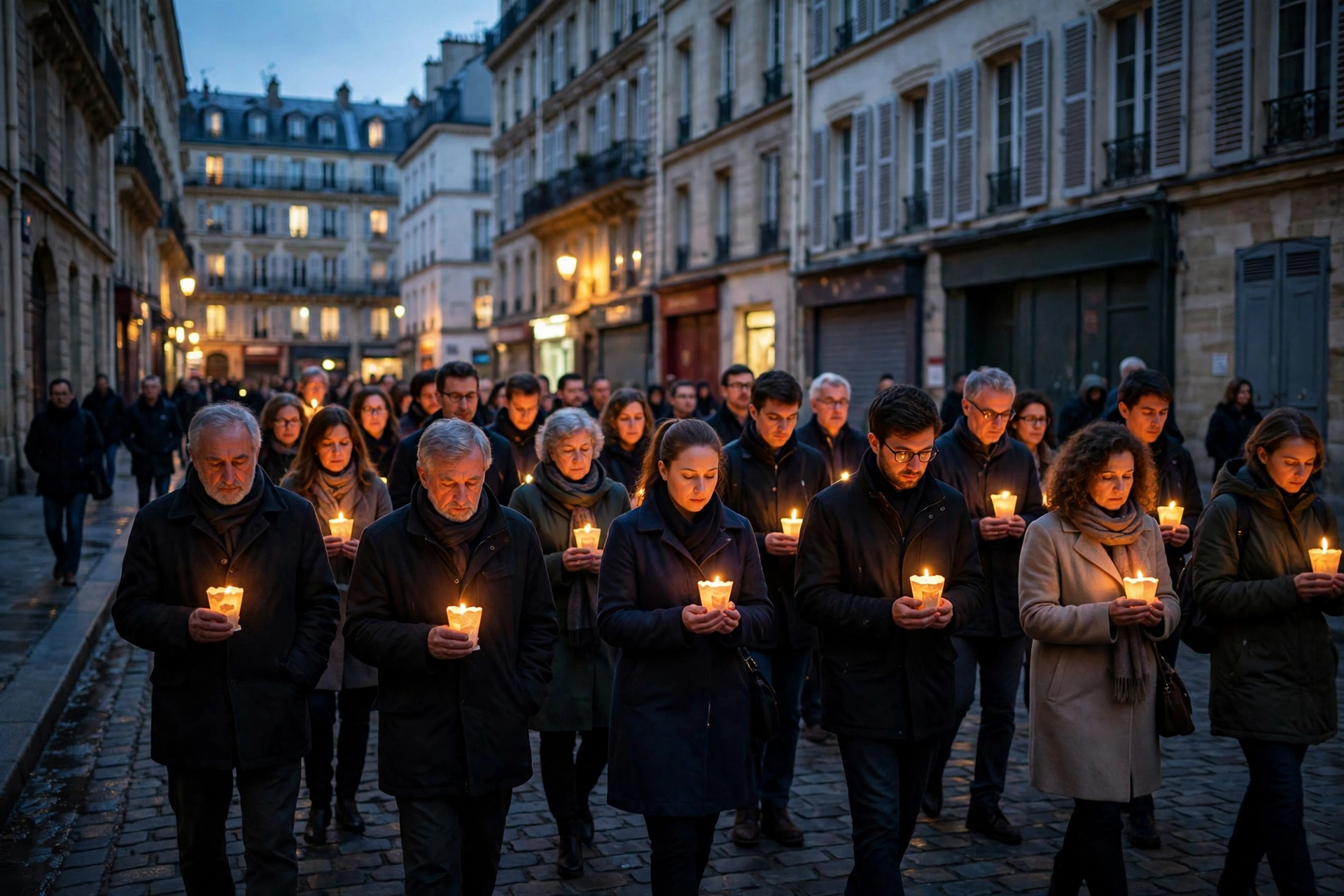 Marcha homenaje con velas en Madrid