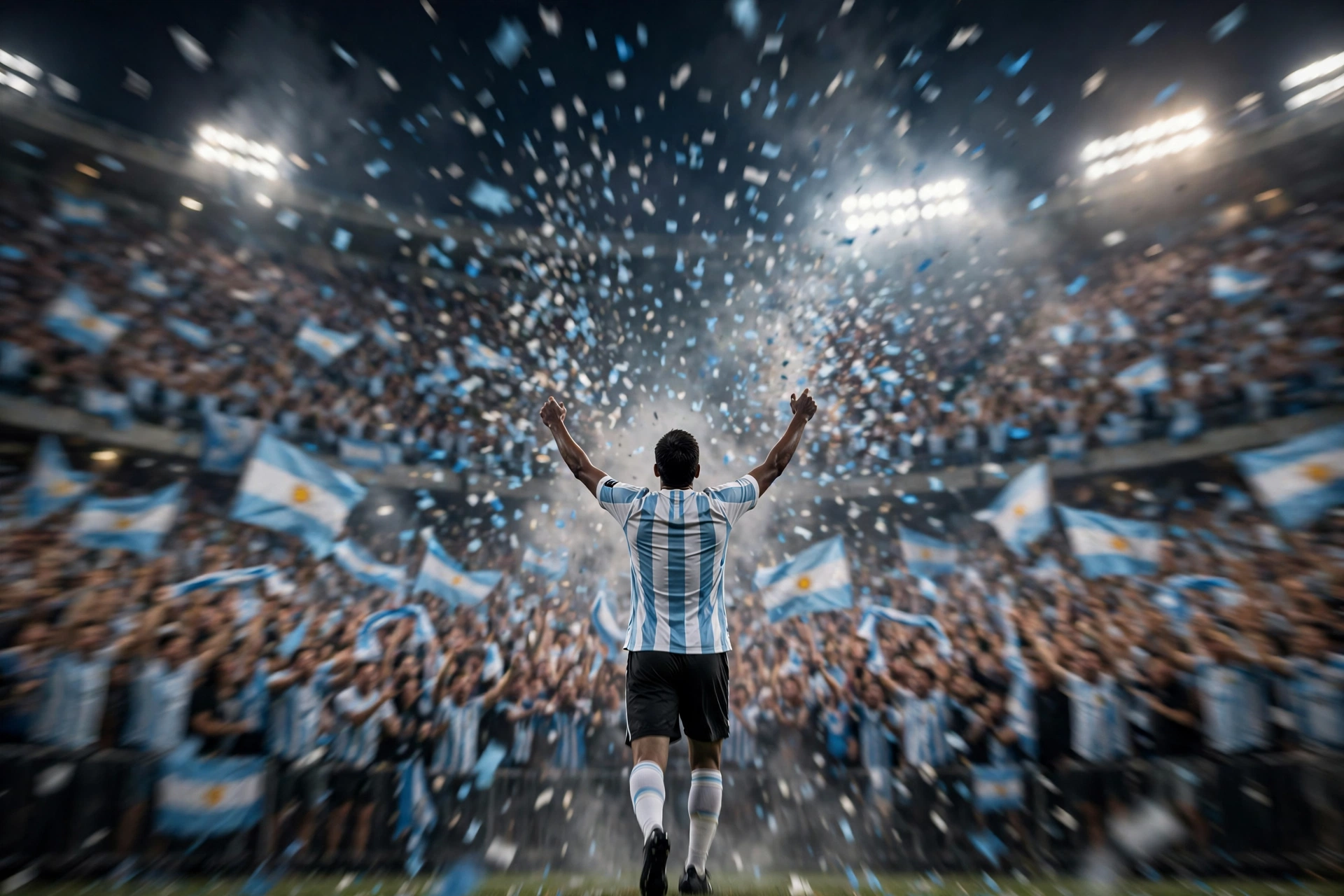 Lionel Messi en su despedida de la selección argentina en el Estadio Monumental