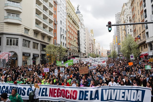 Manifestación en España