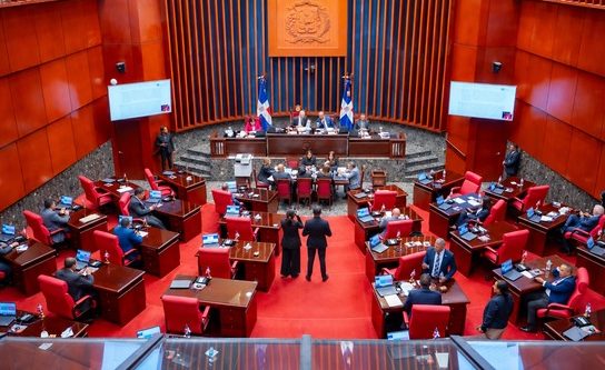 El hemiciclo del Senado de la República durante una sesión