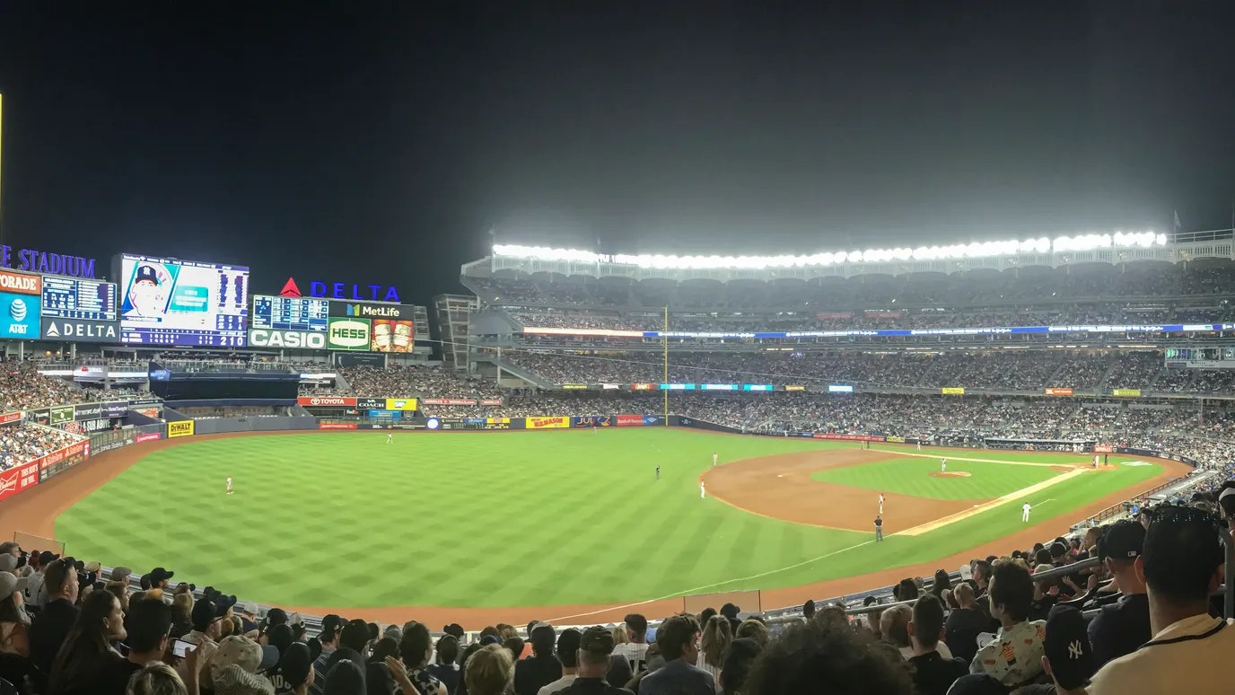 Los Yankees de Nueva York en el terreno de juego